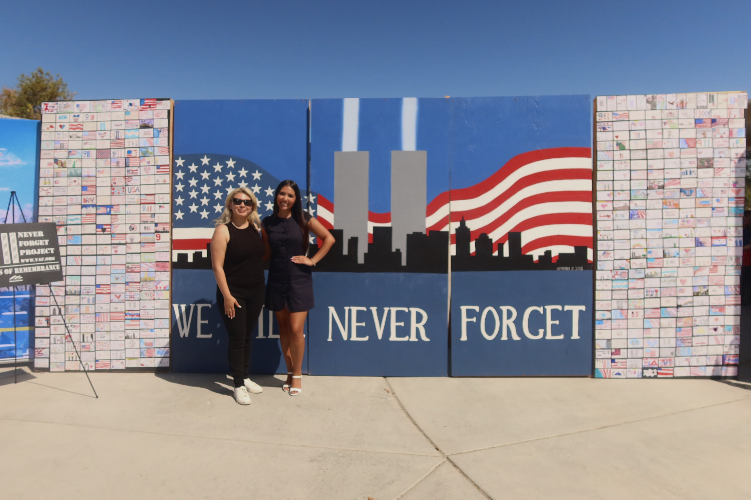 Remembrance Wall honoring those lost on September 11