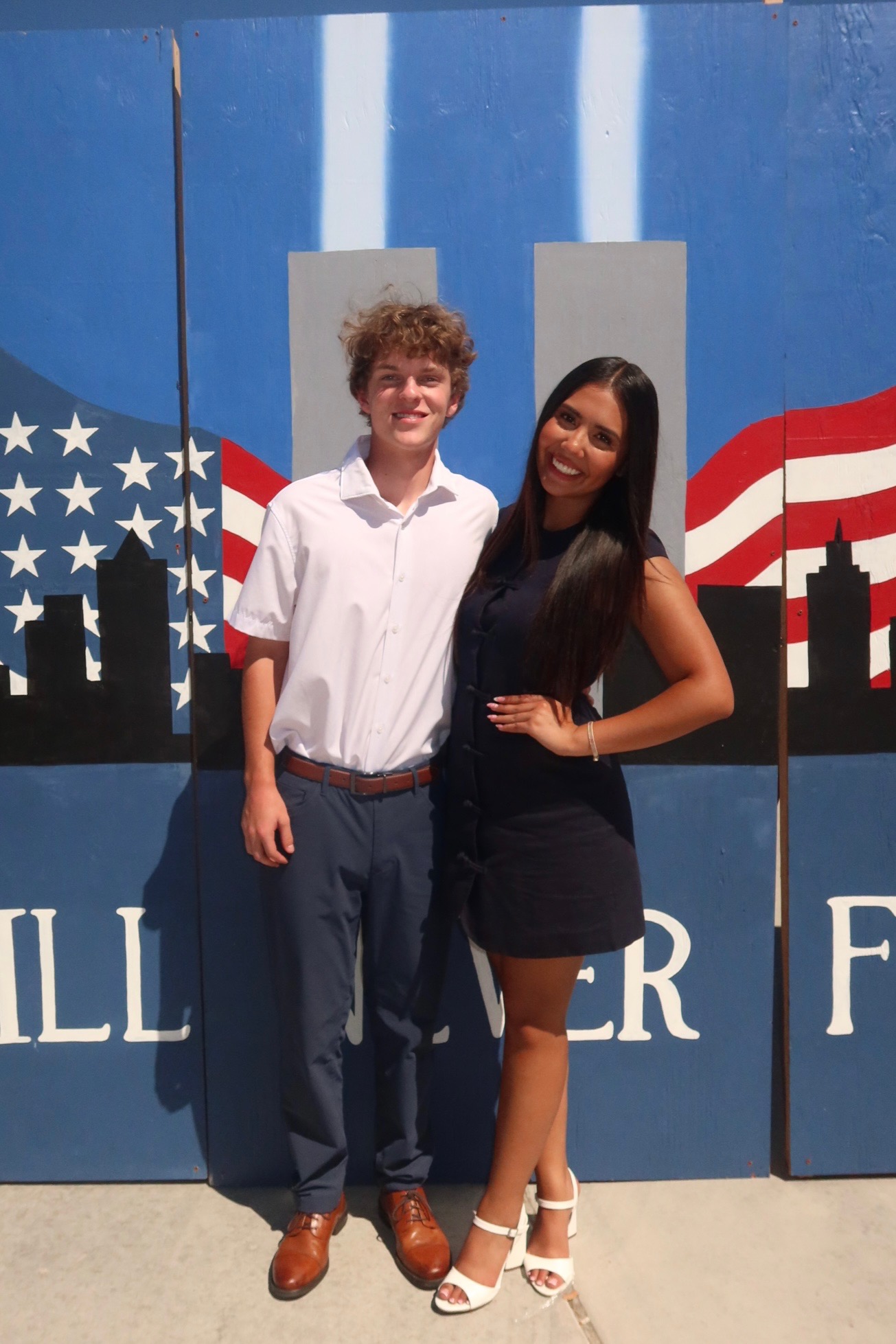 Aiyana Castro at the youth-created 9/11 tribute