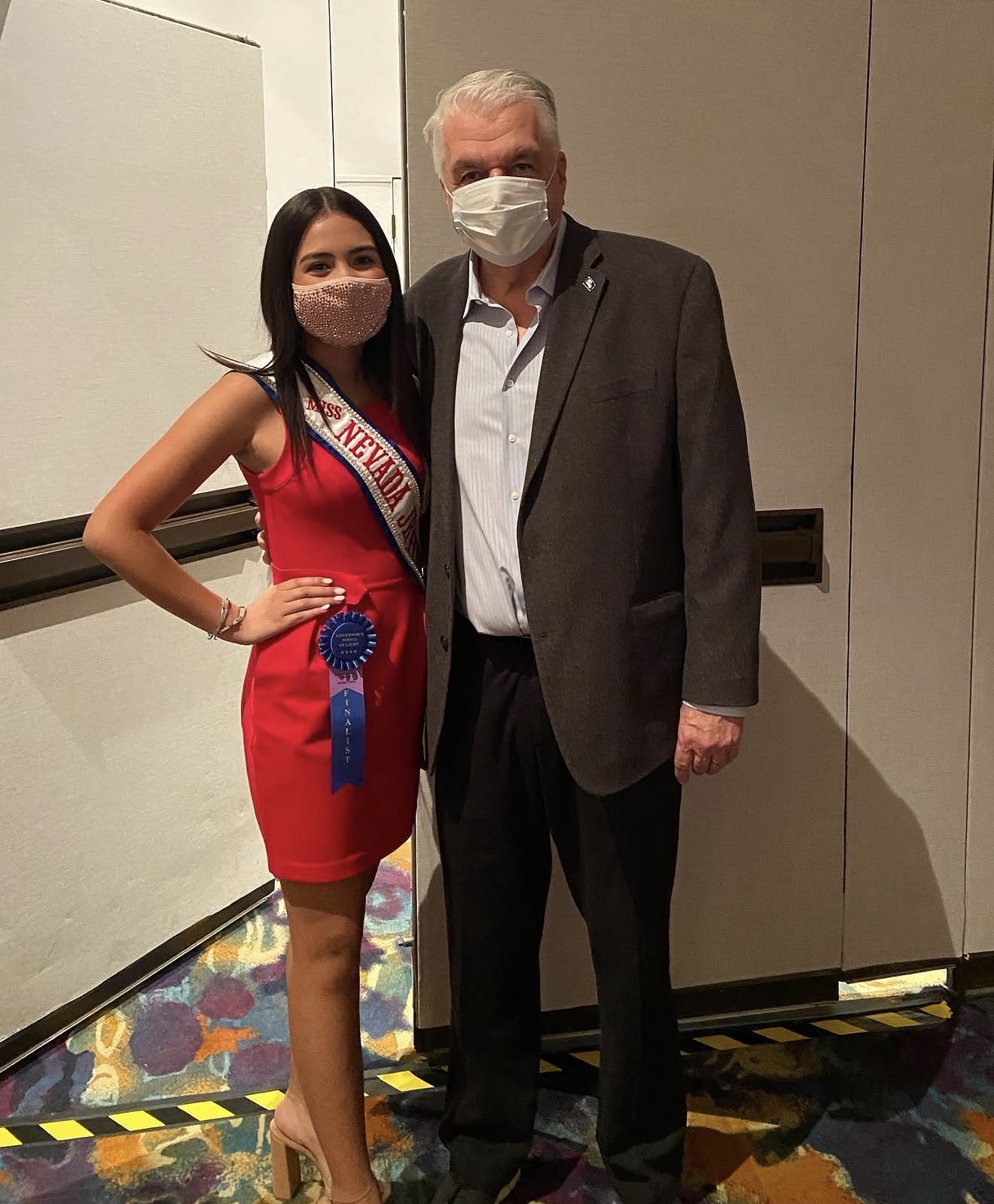 Aiyana Castro with Nevada Governor Steve Sisolak